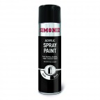 Image for Simoniz Acrylic Spray Paint - Satin Black - 500ml