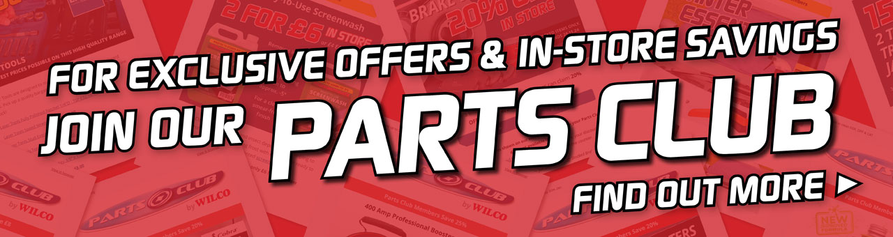 Join our Parts Club for in-store discounts