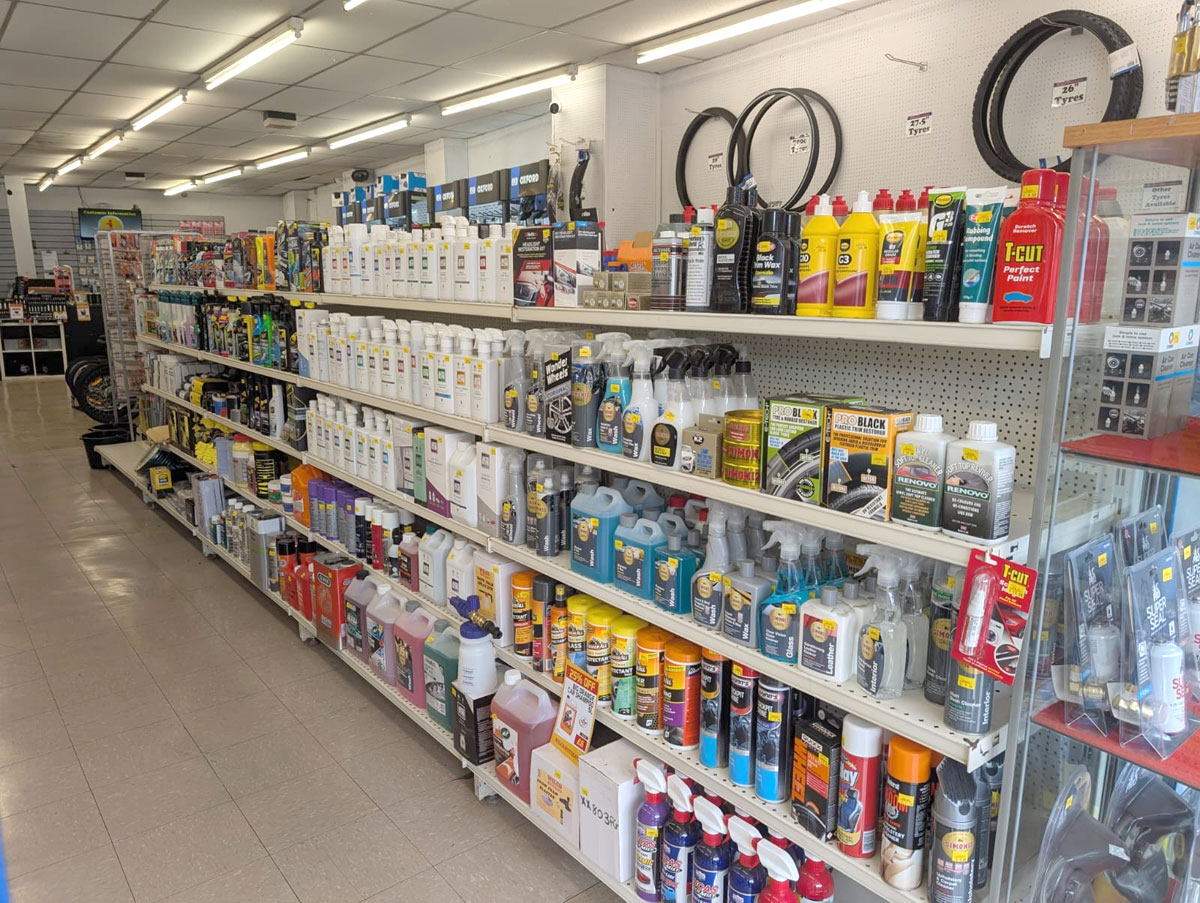 Inside Wilco Motosave at Selby