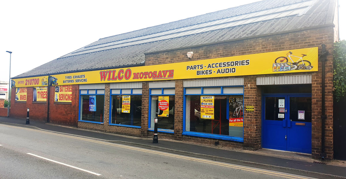 Outside Wilco Motosave at Selby