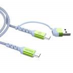 Image for 2 in 1 Rapid Type-C to Type-C Data Cable