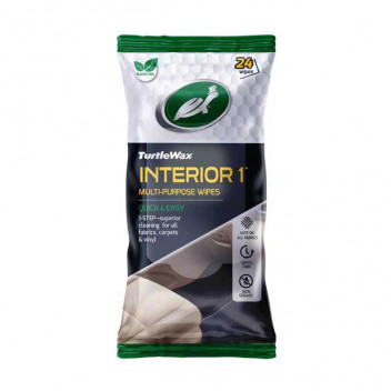 Image for Turtle Wax Interior 1 Multi-Purpose Wipes - 24 Pack