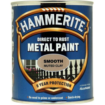 Image for Hammerite Metal Paint - Smooth Muted Clay - 750ml