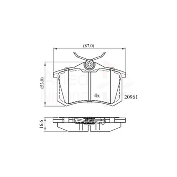 Image for Brake Pad Set