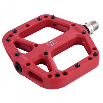 Image for Oxford Loam 20 Nylon Flat Pedals - Red