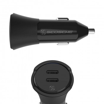 Image for Scosche PowerVolt USB Type-C 3.0 40W Fast Dual Car Charger