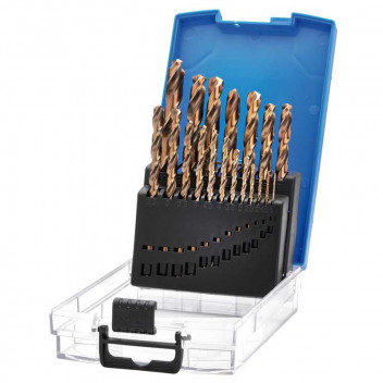 Image for Draper Expert HSSE M35 Cobalt Drill Bit Set - 19 Piece