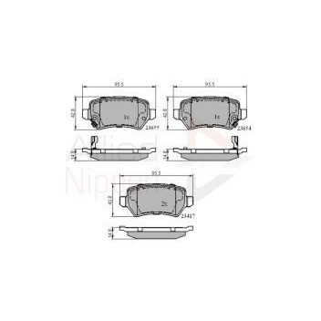 Image for Allied Nippon Rear Brake Pads - (Vauxhall)