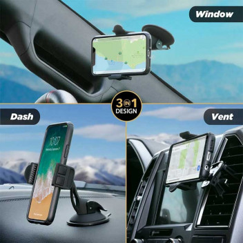 Image for Scosche Universal 3 in 1 Smartphone Car Mount