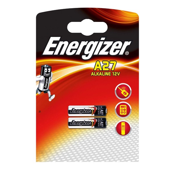 Energizer A27 12V Alkaline Battery - Pack of 2 - Wilco Direct