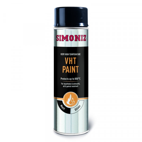 Simoniz Very High Temperature Silver Paint - 500ml - Wilco Direct