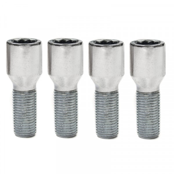 Wheel Bolts Silver M12 x 1.25mm Slim Fit BST20528-4 image