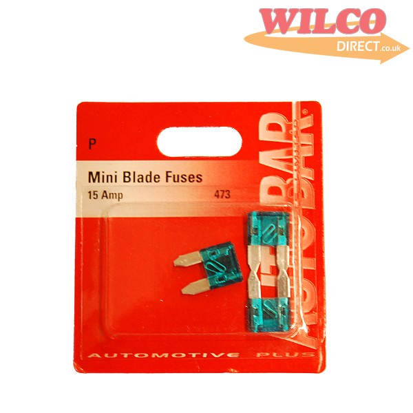 Mini Blade Fuses 15 Amp - Pack 3 - Wilco Direct