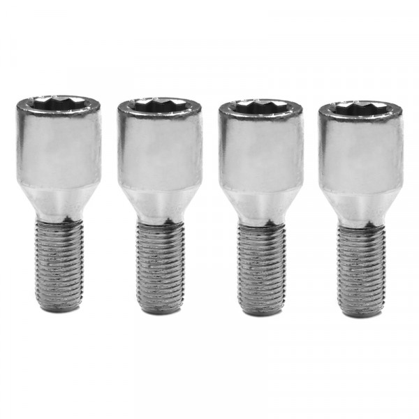 Wheel Bolts Silver M12 x 1.25mm Slim Fit BST20124-4 image