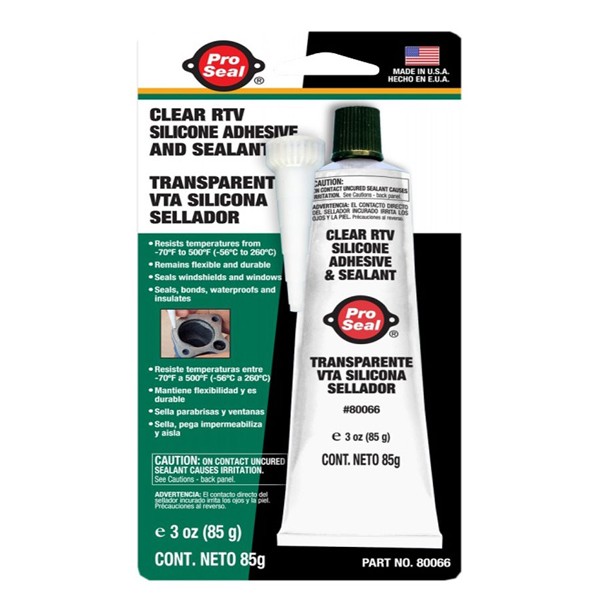 Clear RTV Silicone Instant Gasket 85g Tube - Wilco Direct