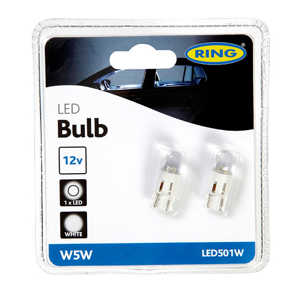 Ring 12v T10 Wedge Frost LED - White - Wilco Direct