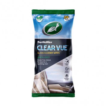 Turtle Wax Clear Vue Glass Wipes - 24 Pack Image for Turtle Wax Clear Vue Glass Wipes - 24 Pack